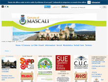 Tablet Screenshot of comune.mascali.ct.it